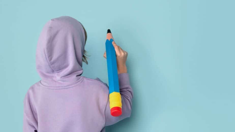 boy pencil huge